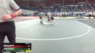 4A/3A/2A/1A Girls 170 Quarterfinal - Evelyn Wirfs, Cascade Girls vs Ambar Benito, North Marion Girls