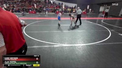 95 lbs Cons. Round 2 - Clay Paffel, ParkviewAlbany Youth Wrestling vs Luke Weyker, Ozaukee Warriors