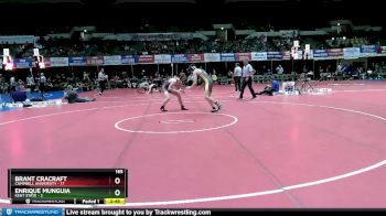 165 lbs Finals (2 Team) - Enrique Munguia, Kent State vs Brant Cracraft, Campbell University