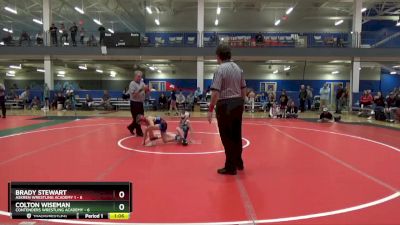 68 lbs Round 4 (16 Team) - Colton Wiseman, Contenders Wrestling Academy vs Brady Stewart, Askren Wrestling Academy 1