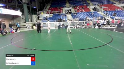 120 lbs Rnd Of 16 - Robert Jones, California vs Gage Singleton, Oregon