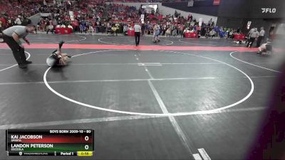 80 lbs Cons. Semi - Kai Jacobson, Sparta vs Landon PETERSON, Osceola