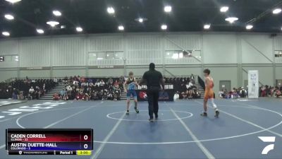 100 lbs Placement Matches (16 Team) - Caden Correll, Illinois vs Austin Duette-Hall, Colorado