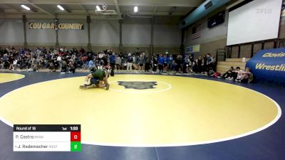 185 lbs Round Of 16 - Philip Castro, Brawley vs Justin Rademacher, West Linn (OR)