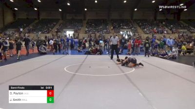 100 lbs Semifinal - David "Cowboy" Payton, Level Up vs Jake Smith, Roswell Wrestling Club