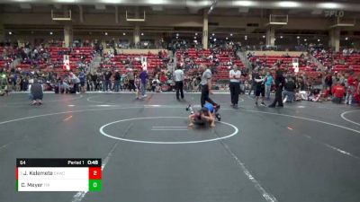 64 lbs 1st Place Match - Jax Kelemete, Chaparral Kids Wrestling Club vs Connor Meyer, Triumph