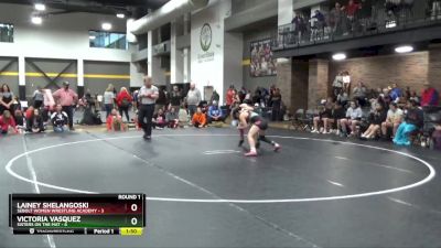 112 lbs Round 1 (16 Team) - Victoria Vasquez, Sisters On The Mat vs Lainey Shelangoski, Sebolt Women Wrestling Academy