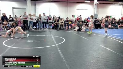 52 lbs Round 1 (8 Team) - Nathan Diaz-Flores, Rough House vs Talan Kolb, Terps Xtreme