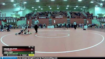 113 lbs Cons. Round 4 - Segar Ralston, Club Madison vs Adin Cash, Warrior Wrestling Club