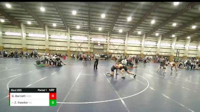 175 lbs Cons. Round 3 - Zade Hawker, West Jordan vs Gabe Barnett, Wasatch Wrestling Club