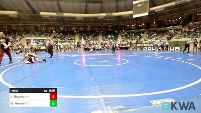 58 lbs Quarterfinal - Jack Rogers, Standfast vs Will Hanks, Piedmont