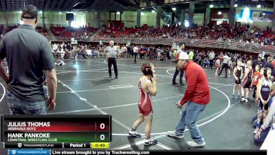 65 lbs Quarterfinal - Hank Pankoke, Cenntinal Wrestling Club vs Julius Thomas, Nebraska Boyz