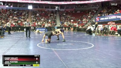 3A-150 lbs Cons. Round 4 - Jake Pontier, Indianola vs Casey Kelley, Prairie, Cedar Rapids