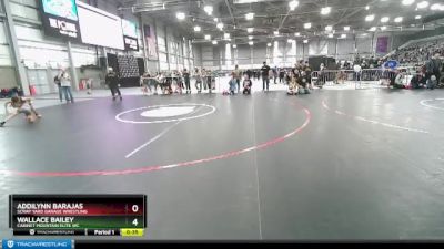 56-56 lbs Round 1 - Wallace Bailey, Cabinet Mountain Elite WC vs Addilynn Barajas, Scrap Yard Garage Wrestling