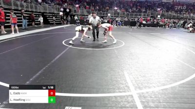 100 lbs Round Of 16 - Logan Eads, Marksmen Wrestling Club vs Luke Hoefling, Siouxland Wrestling Academy