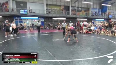 113 lbs Round 2 - Mary Mckinney, Mustang Wrestling Club vs Kameron Easter, Morris Fitness