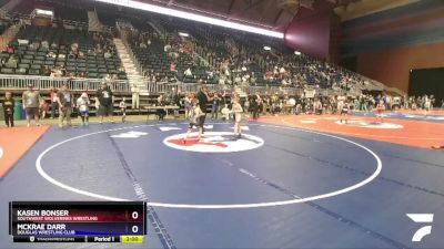 70 lbs Semifinal - Kasen Bonser, Southwest Wolverines Wrestling vs McKrae Darr, Douglas Wrestling Club