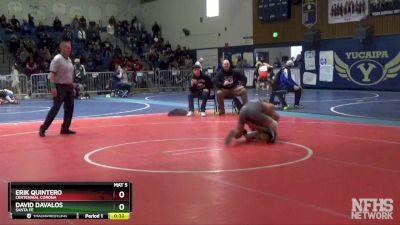 120 lbs Cons. Round 4 - Erik Quintero, Centennial Corona vs David Davalos, Santa Fe