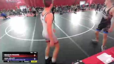 145 lbs Quarterfinal - Bradyn Penard, Wisconsin vs Max Kelley, Iowa-Grant Youth Wrestling Club