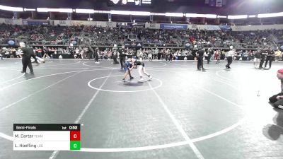 85 lbs Semifinal - Maximus Carter, Team Oklahoma vs Luke Hoefling, Legends Of Gold