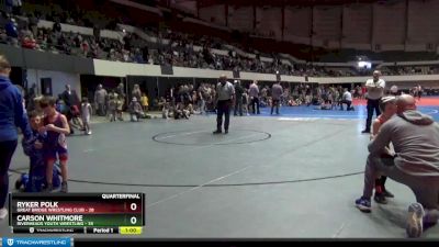 44 lbs Quarterfinal - RYKER POLK, Great Bridge Wrestling Club vs Carson Whitmore, Riverheads Youth Wrestling