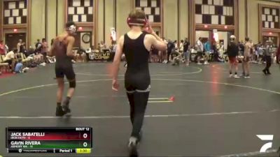 110 lbs Finals (8 Team) - Jack Sabatelli, Iron Faith vs Gavin Rivera, Armory WA