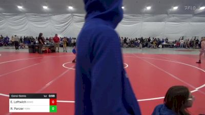 93 lbs Consolation - Easton Leftwich, Bomont vs Rowan Panzer, York