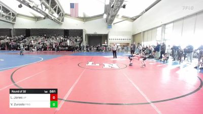 58-M lbs Round Of 32 - Levi Jones, Upper Perkiomen vs Valentino Zurzolo, Pride WC