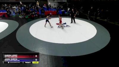 83 lbs Quarterfinal - Aaron Lopez, Red Wave Wrestling vs Aiden Garcia, Rough House Wrestling