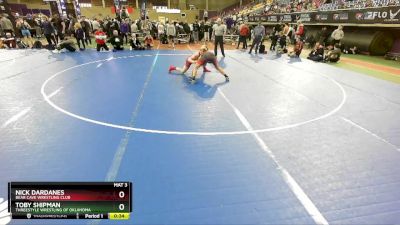 132 lbs 3rd Place Match - Toby Shipman, Threestyle Wrestling Of Oklahoma vs Nick Dardanes, Bear Cave Wrestling Club