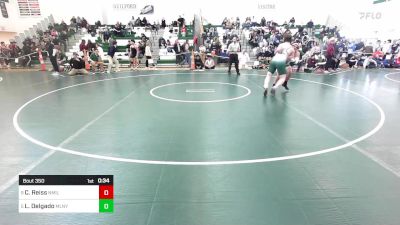 220 lbs Consi Of 4 - Christopher Reiss, New Milford vs Luis Delgado, Maloney