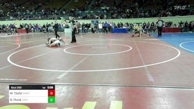 72 lbs Consolation - Micco Taylor, Southmoore SaberCats Wrestling vs Braxton Plunk, CowTown Elite