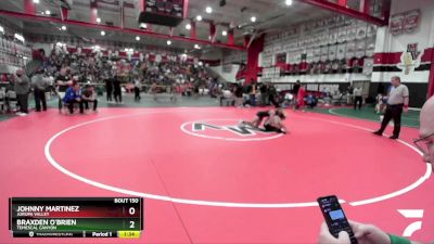 113 lbs Champ. Round 2 - Johnny Martinez, Jurupa Valley vs Braxden O`Brien, Temescal Canyon