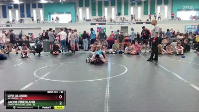 92 lbs 1st Place Match - Levi Allison, Ga United vs Jacob Friedland, Canes Wrestling Club