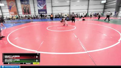 92 lbs Rd# 5- 3:45pm Friday Final Pool - Braiden Lotier, Nauman Red vs Grady Lambdin, Terps Xpress