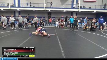 96 lbs Finals (2 Team) - Riley Correal, Iron Horse vs Chase Williams, PA Alliance Red