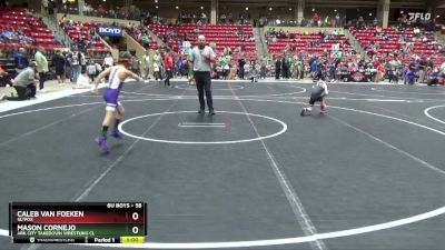 58 lbs Cons. Round 5 - Mason Cornejo, Ark City Takedown Wrestling Cl vs Caleb Van Foeken, SlyFox