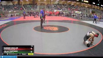115 lbs Quarterfinals (8 Team) - Micah Martinho, Illinois Valley vs Gunner Sinclair, Enterprise/Wallowa