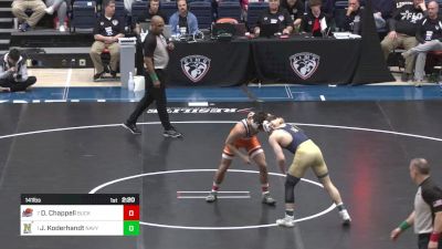 141 lbs Final - Dylan Chappell, Bucknell vs Josh Koderhandt, Navy