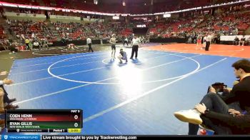 D1-120 lbs Champ. Round 1 - Coen Henn, Wisconsin Lutheran vs Ryan Gillis, New Berlin West/Eisen.