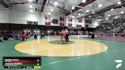 120 lbs Champ. Round 1 - Angeles Riveros, Wilson Long Beach vs Samera Mejia, Oak Hills