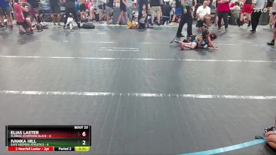 44 lbs Round 5 (10 Team) - Elias Laster, Florida Scorpions Black vs Ivanka Hill, Gate Keepers Athletics