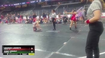 W 117 lbs Round 1 (3 Team) - Leiannah Landreth, Kansas vs Robin Leidholt, Montana