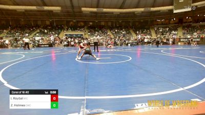 92 lbs Consi Of 16 #2 - Israel Roybal, Aniciete Training Club vs Zayde Holmes, Cowboy Wrestling Club