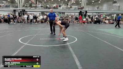 126 lbs Round 6 (8 Team) - Mark Hubsman, Mat Assassins vs Blake McMillion, Scorpions