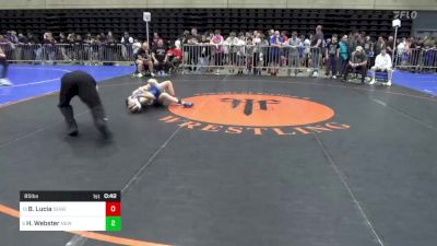 85 lbs Quarterfinal - Brandon Lucia, Sewell, NJ vs Hunter Webster, New Hope, PA