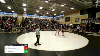 106 lbs Semifinal - Jude Grammatico, Fairfield Warde vs Landon Herdic, Norwich Free Academy