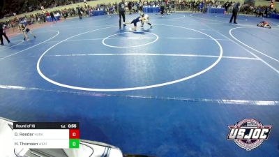 76 lbs Round Of 16 - Dusty Reeder, Husky Wrestling Club vs Hayden Thomsen, Weatherford Youth Wrestling