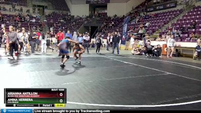 102 lbs 1st Place Match - Amina Herrera, Colorado vs Arianna Antillon, Black Fox Wrestling Academy