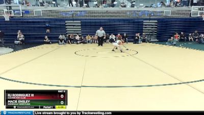 46 lbs Semifinal - Macie Ensley, Homedale Wrestling vs Rj Rodriguez Iii, Culver Mat Club